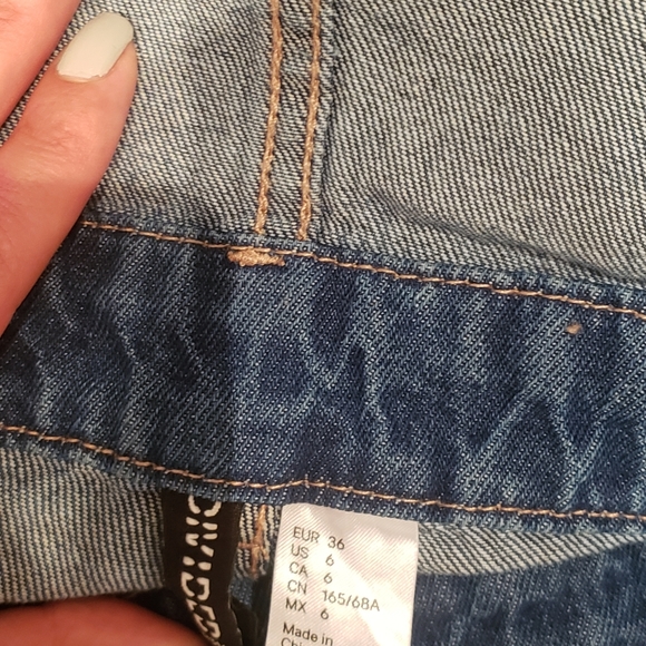 Blue Jean Denim Overalls Short - Picture 4 of 6